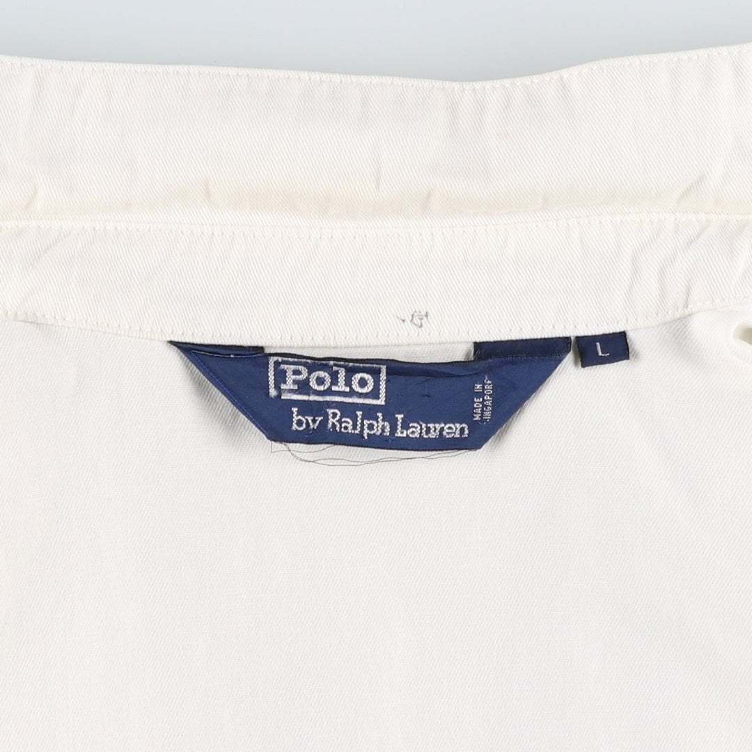 Ralph Lauren POLO by Ralph Lauren Swing Top Sports Jacket Men's L size unclear white type Vintage Second Hand