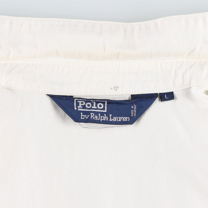 Ralph Lauren POLO by Ralph Lauren Swing Top Sports Jacket Men's L size unclear white type Vintage Second Hand