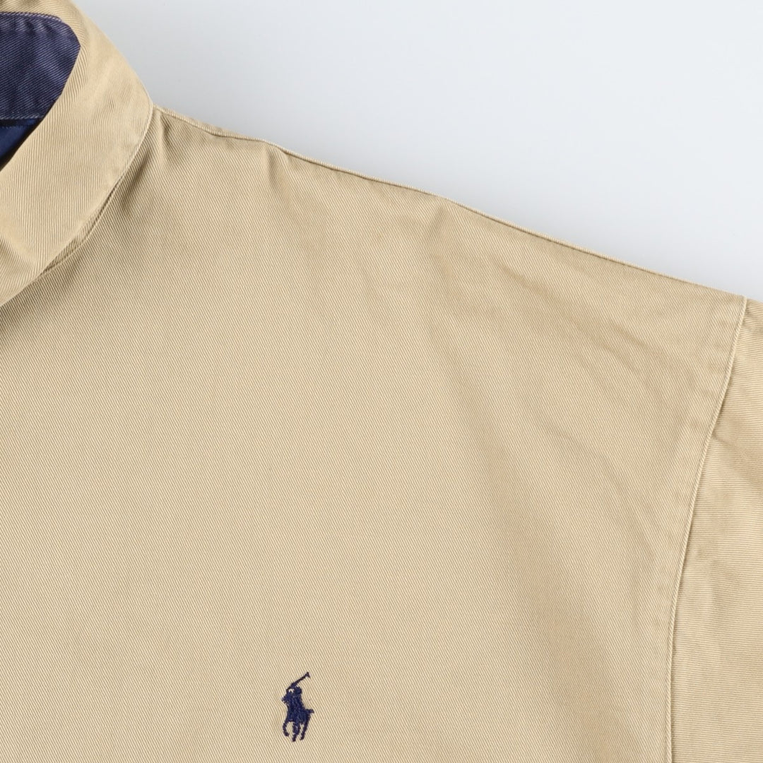 Ralph Lauren POLO by Ralph Lauren Swing Top Sports Jacket Made in Canada Men's L size cotton Khaki type beige Vintage Second Hand