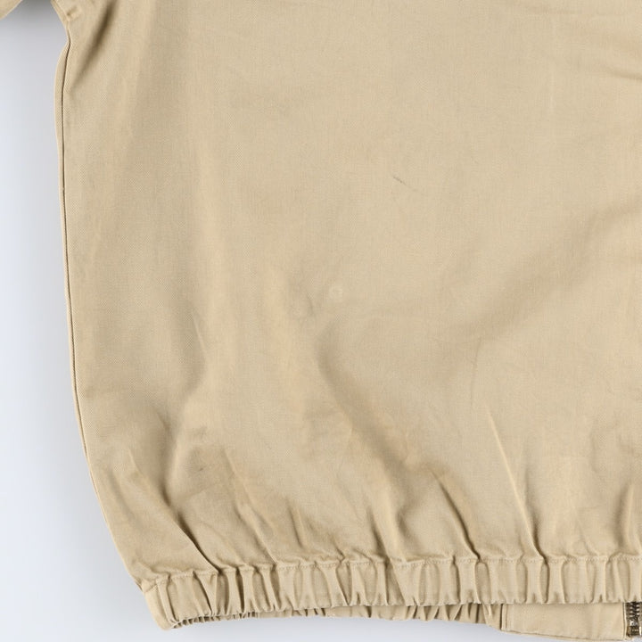 Ralph Lauren POLO by Ralph Lauren Swing Top Sports Jacket Made in Canada Men's L size cotton Khaki type beige Vintage Second Hand