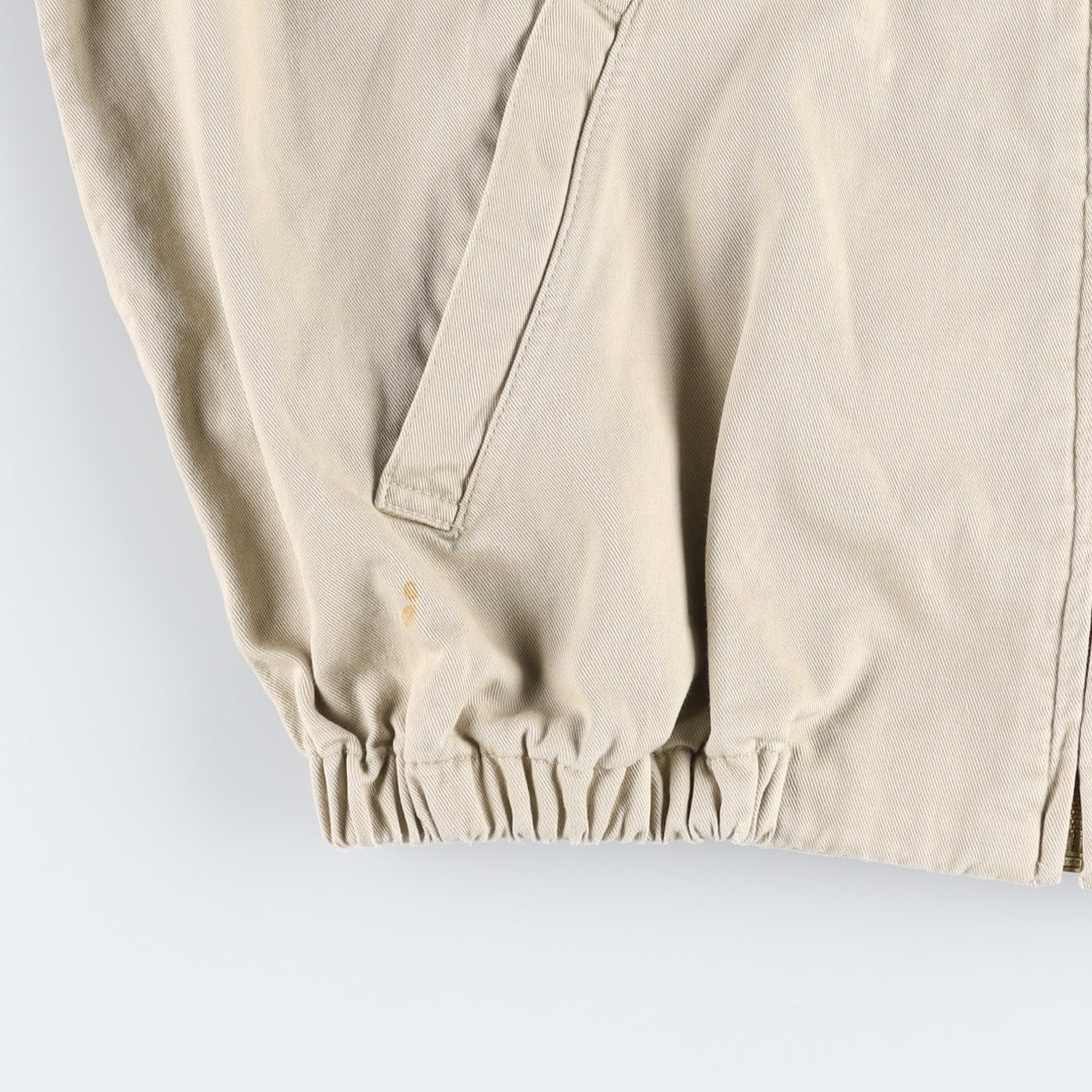 90'S Polo by Ralph Lauren swing top sports jacket, made in the USA, men's size M, vintage cotton Beige type Vintage Second Hand