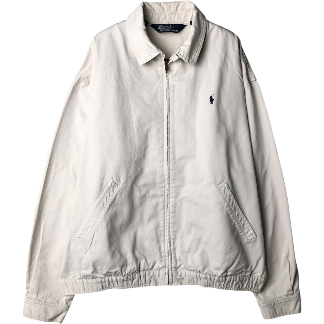 Ralph Lauren POLO by Ralph Lauren Swing Top Sports Jacket Men's L size cotton white type Vintage Second Hand