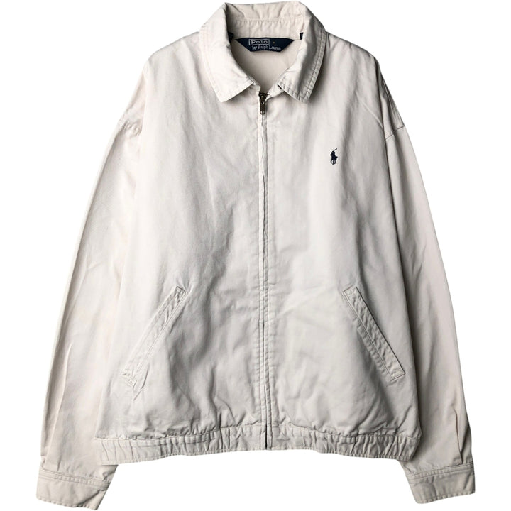 Ralph Lauren POLO by Ralph Lauren Swing Top Sports Jacket Men's L size cotton white type Vintage Second Hand