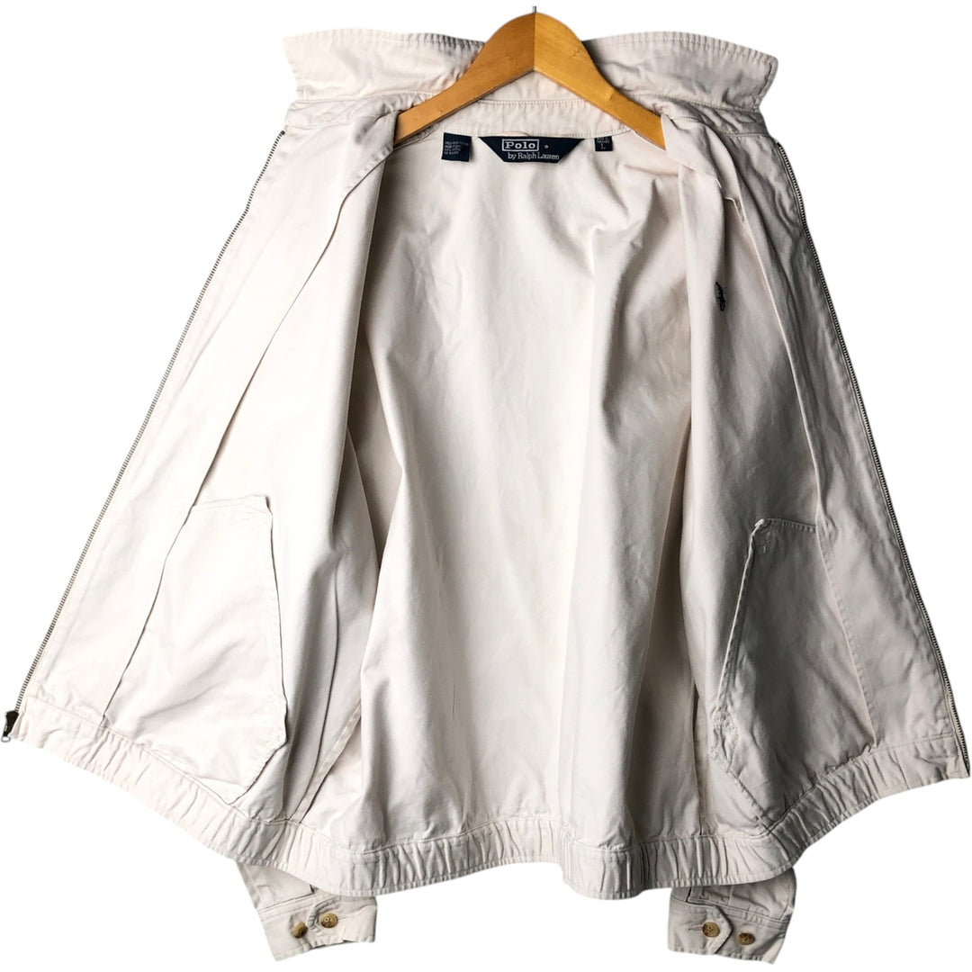 Ralph Lauren POLO by Ralph Lauren Swing Top Sports Jacket Men's L size cotton white type Vintage Second Hand
