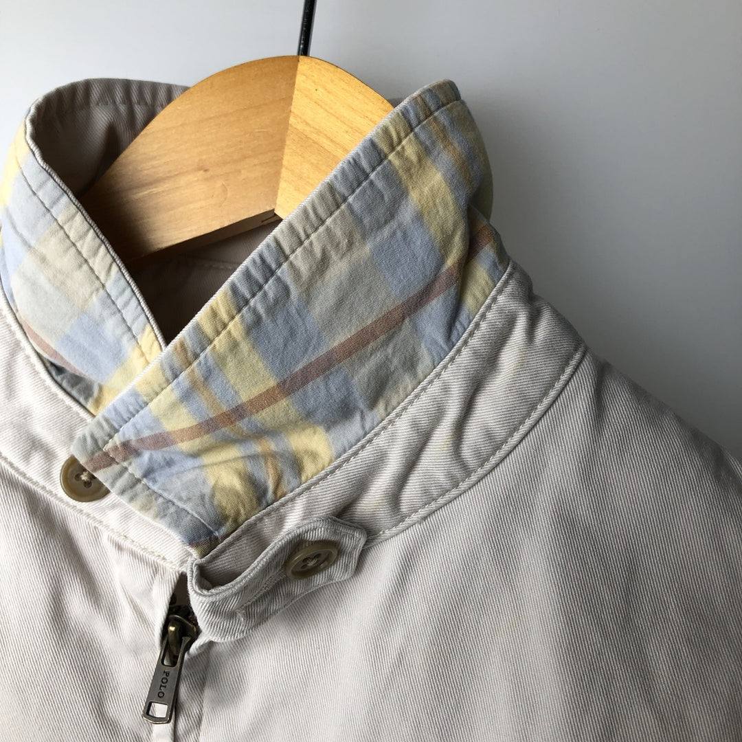 Ralph Lauren POLO by Ralph Lauren Swing Top Sports Jacket Men's L size cotton white type Vintage Second Hand