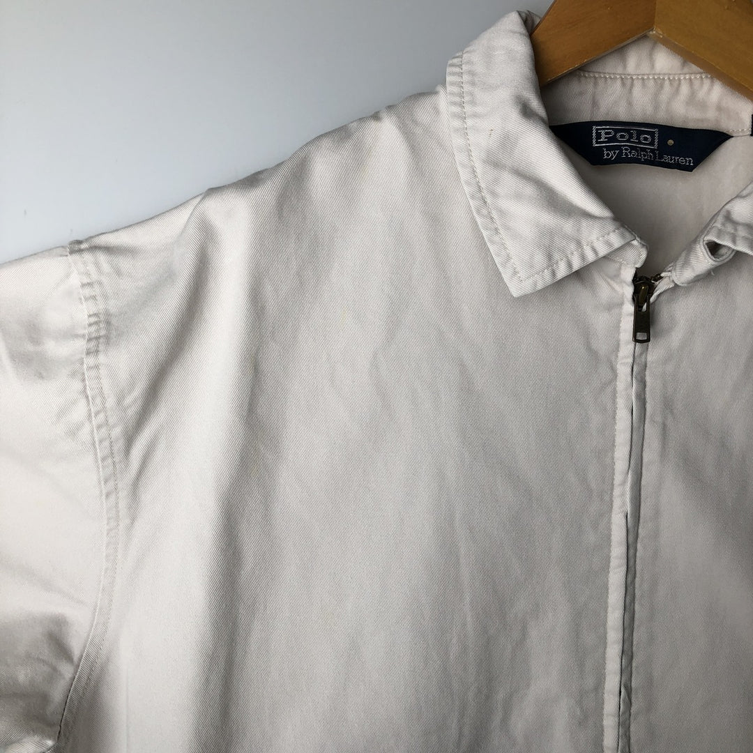 Ralph Lauren POLO by Ralph Lauren Swing Top Sports Jacket Men's L size cotton white type Vintage Second Hand