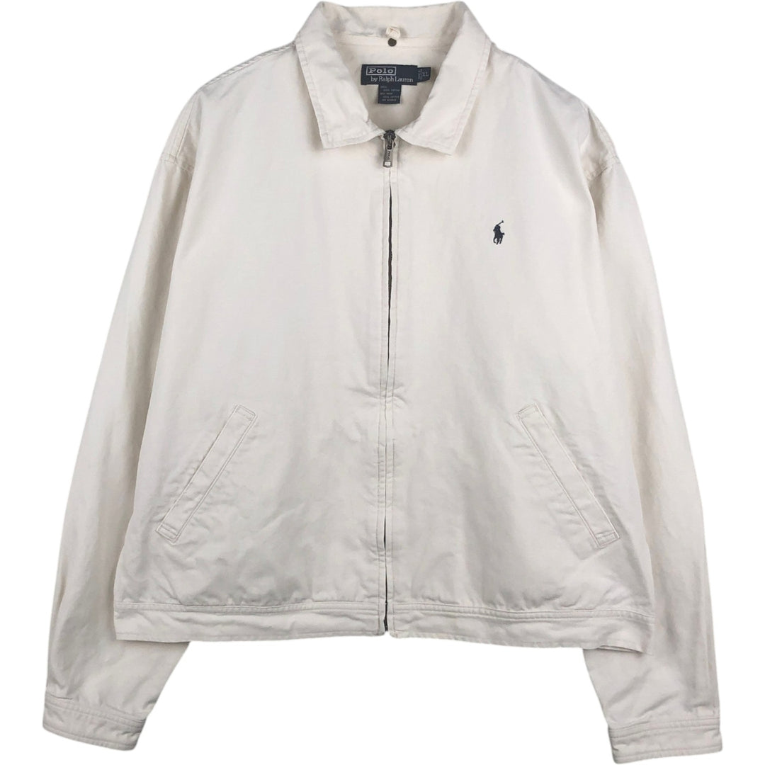 Ralph Lauren POLO by Ralph Lauren Swing Top Sports Jacket Men's XL cotton white type Vintage Second Hand