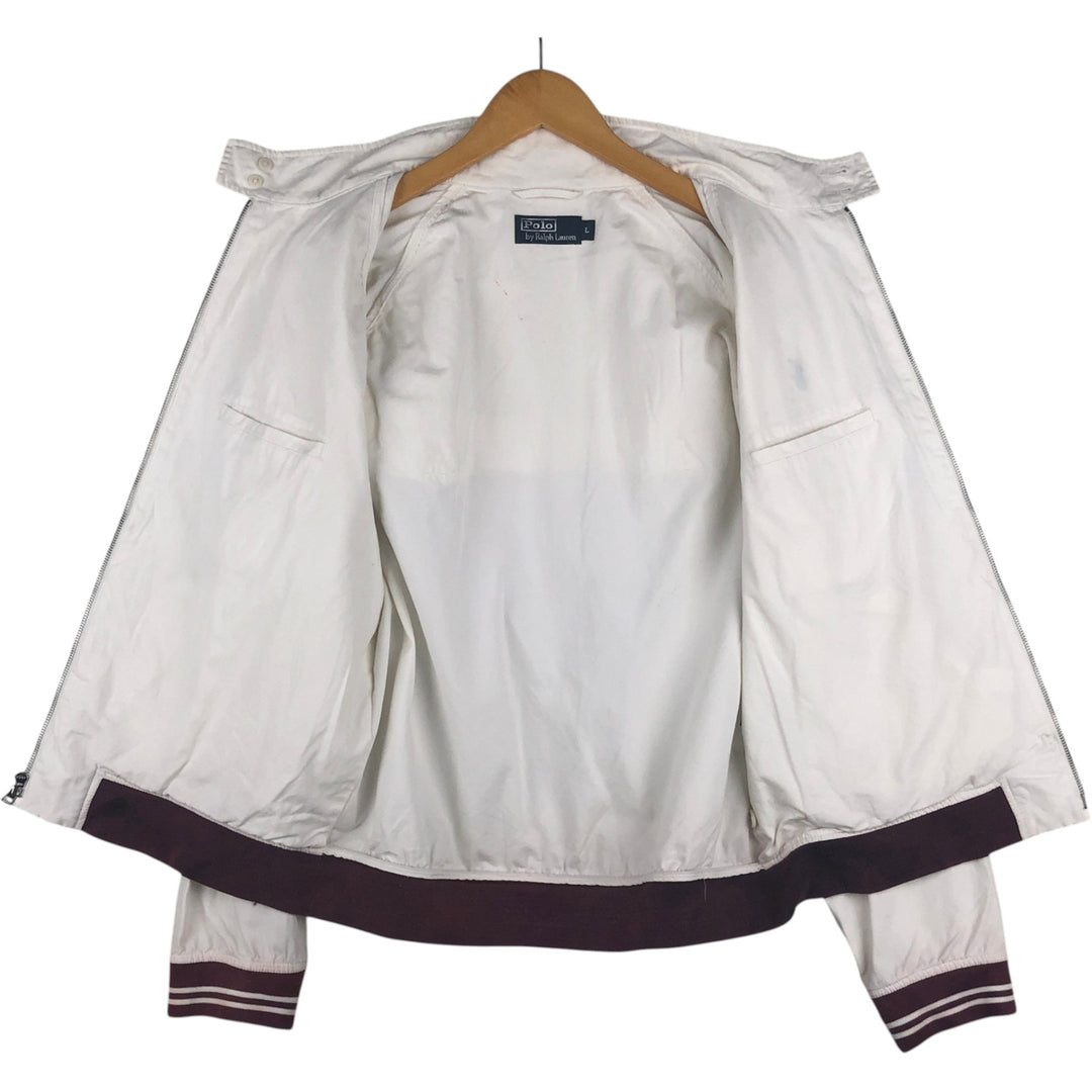 Ralph Lauren POLO by Ralph Lauren Harrington Jacket Swing Top Men's L size cotton white type Vintage Second Hand