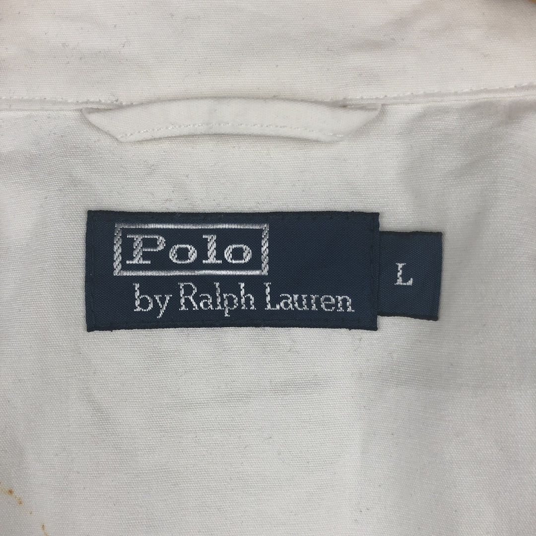 Ralph Lauren POLO by Ralph Lauren Harrington Jacket Swing Top Men's L size cotton white type Vintage Second Hand