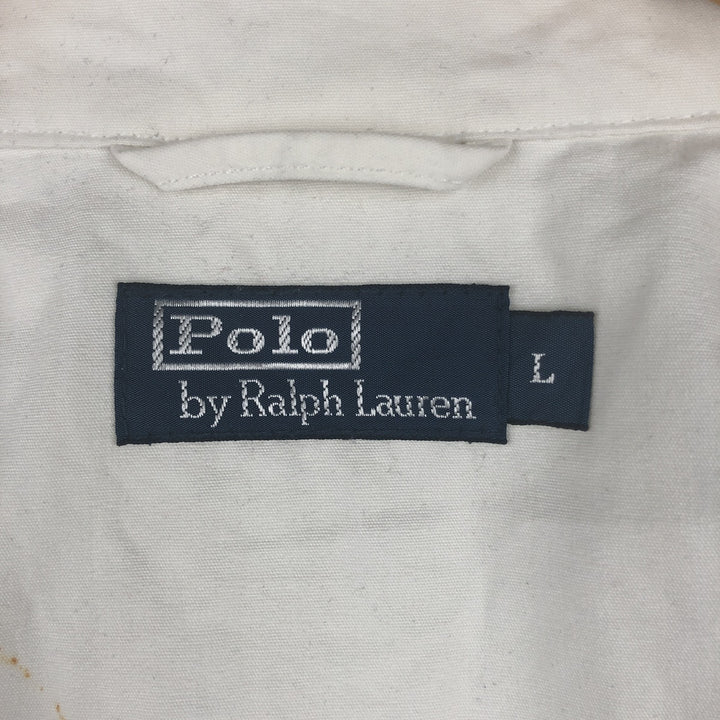Ralph Lauren POLO by Ralph Lauren Harrington Jacket Swing Top Men's L size cotton white type Vintage Second Hand