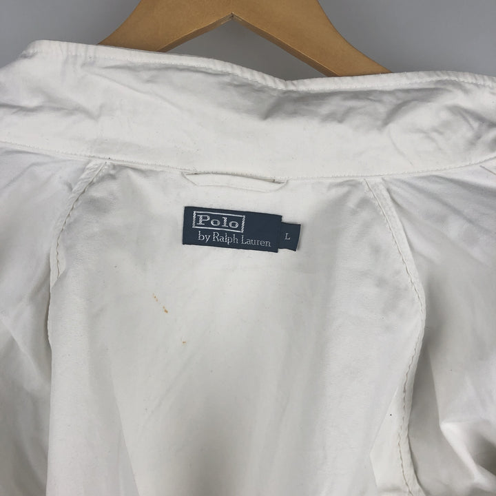 Ralph Lauren POLO by Ralph Lauren Harrington Jacket Swing Top Men's L size cotton white type Vintage Second Hand