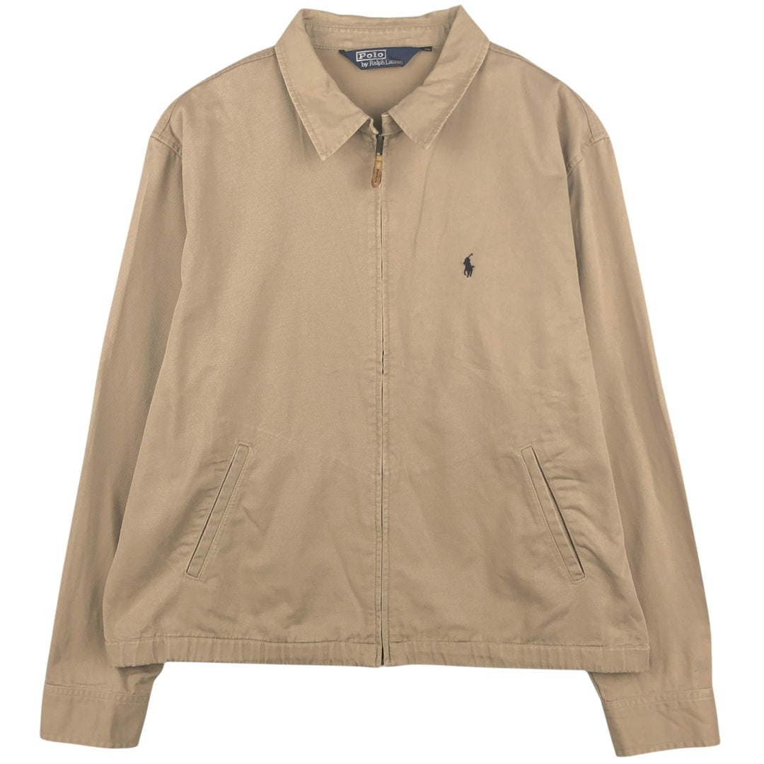 Ralph Lauren POLO by Ralph Lauren Swing Top Sports Jacket Men's XL cotton Khaki type beige Vintage Second Hand