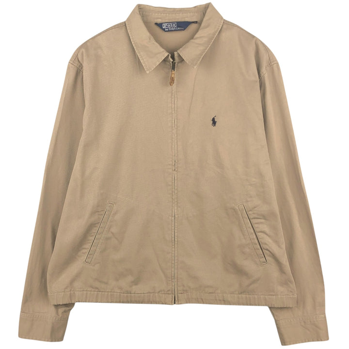 Ralph Lauren POLO by Ralph Lauren Swing Top Sports Jacket Men's XL cotton Khaki type beige Vintage Second Hand