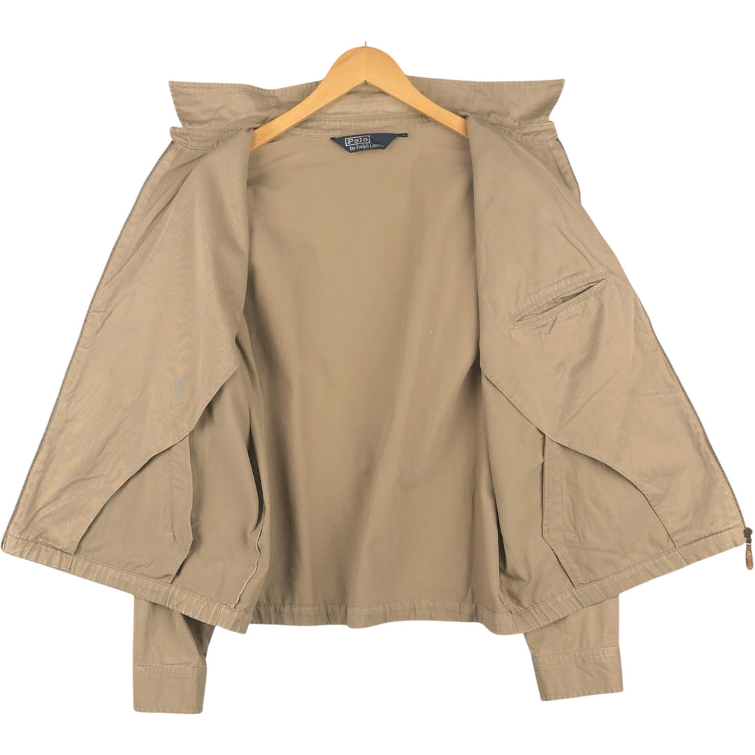 Ralph Lauren POLO by Ralph Lauren Swing Top Sports Jacket Men's XL cotton Khaki type beige Vintage Second Hand