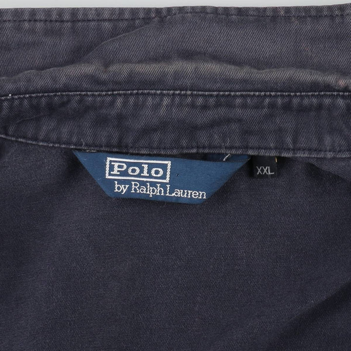 Ralph Lauren POLO by Ralph Lauren Swing Top Sports Jacket Men's XXL cotton navy blue type Vintage Second Hand