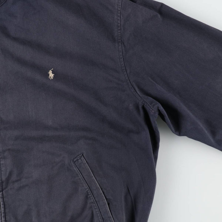 Ralph Lauren POLO by Ralph Lauren Swing Top Sports Jacket Men's XXL cotton navy blue type Vintage Second Hand