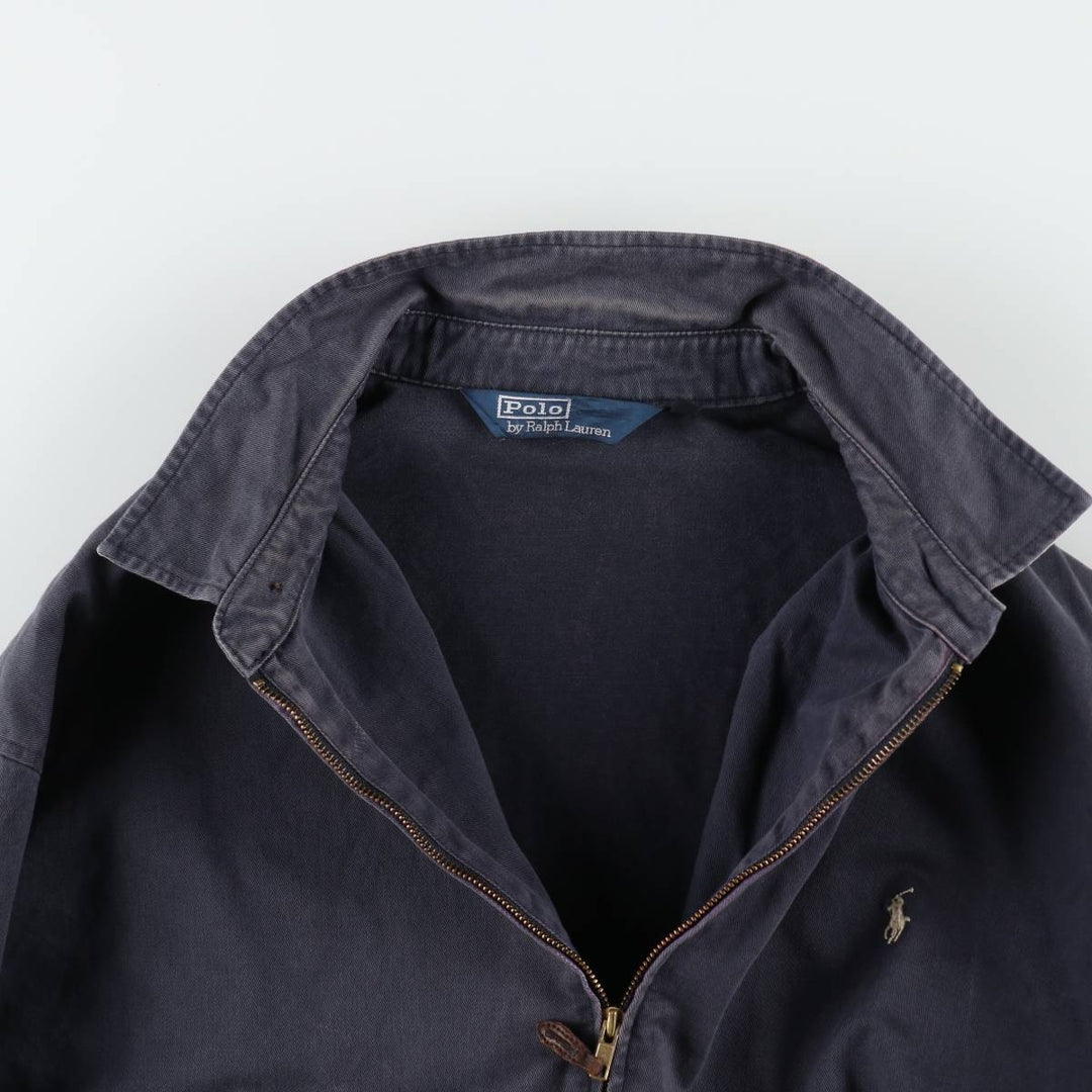 Ralph Lauren POLO by Ralph Lauren Swing Top Sports Jacket Men's XXL cotton navy blue type Vintage Second Hand