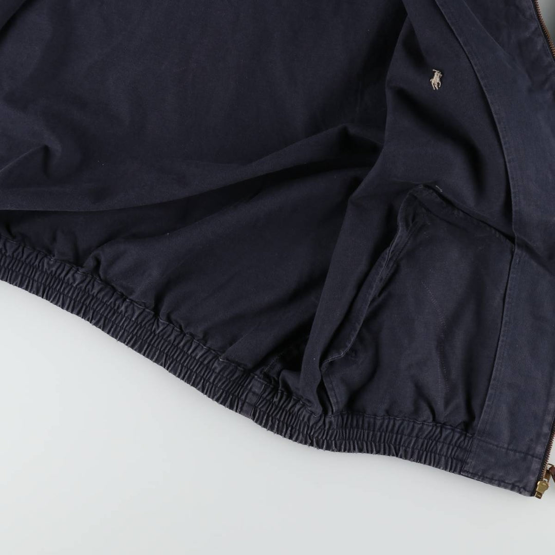 Ralph Lauren POLO by Ralph Lauren Swing Top Sports Jacket Men's XXL cotton navy blue type Vintage Second Hand