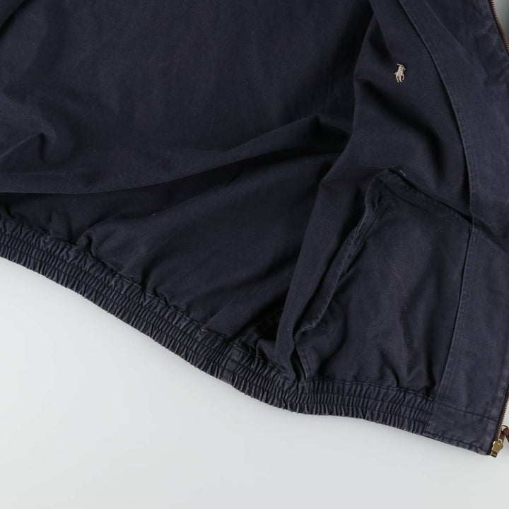 Ralph Lauren POLO by Ralph Lauren Swing Top Sports Jacket Men's XXL cotton navy blue type Vintage Second Hand