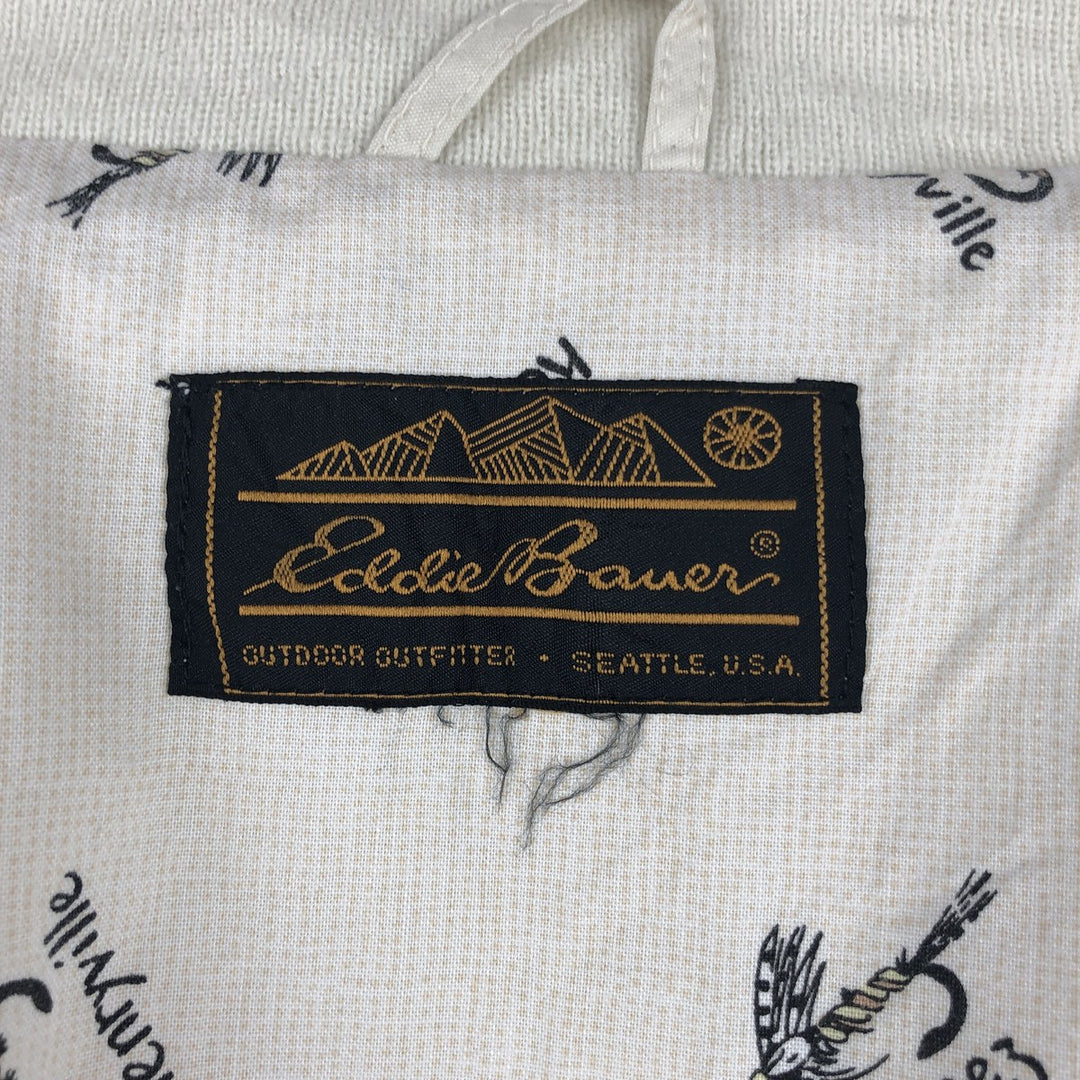 1970'S Eddie Bauer Harrington Jacket (Black Tag, Swing Top, Men's Size L) unclear ivory Vintage Second Hand
