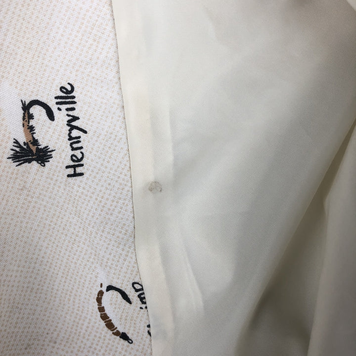 1970'S Eddie Bauer Harrington Jacket (Black Tag, Swing Top, Men's Size L) unclear ivory Vintage Second Hand