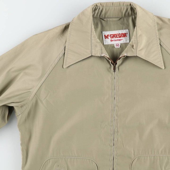 ~90'S McGREGOR Drizzler Swing Top Sport Jacket, Men's Size M (Equivalent), Vintage unclear Khaki type beige Vintage Second Hand