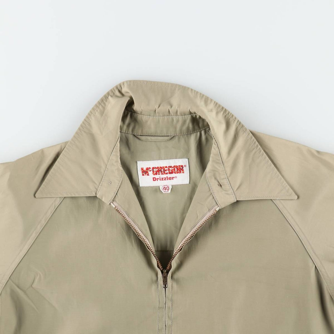 ~90'S McGREGOR Drizzler Swing Top Sport Jacket, Men's Size M (Equivalent), Vintage unclear Khaki type beige Vintage Second Hand