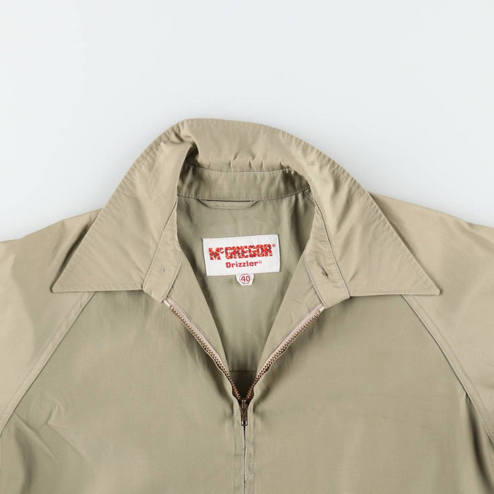 ~90'S McGREGOR Drizzler Swing Top Sport Jacket, Men's Size M (Equivalent), Vintage unclear Khaki type beige Vintage Second Hand