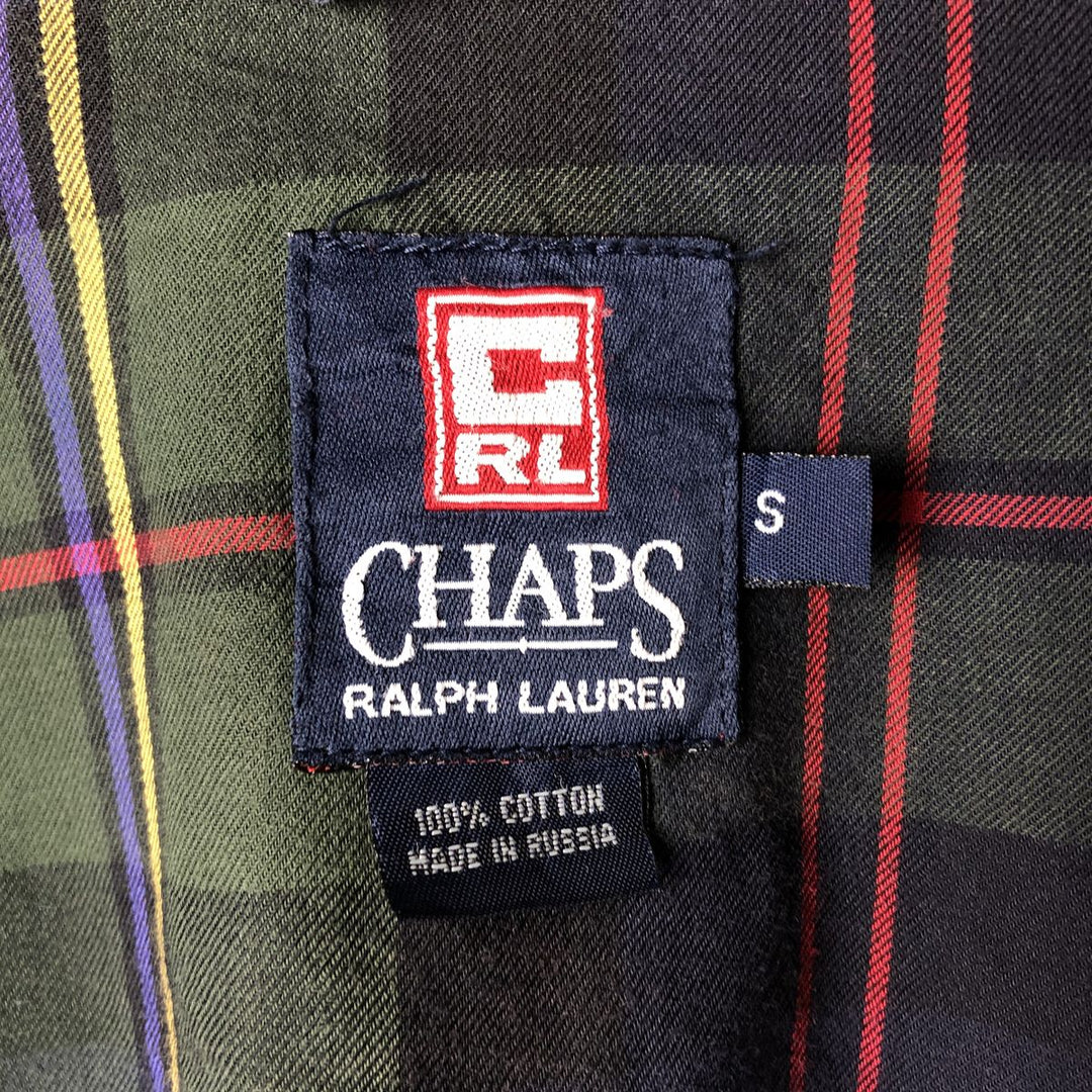 Ralph Lauren CHAPS Swing Top Sport Jacket, Made in Russia, Men's Size S (approx.) cotton navy blue type Vintage Second Hand
