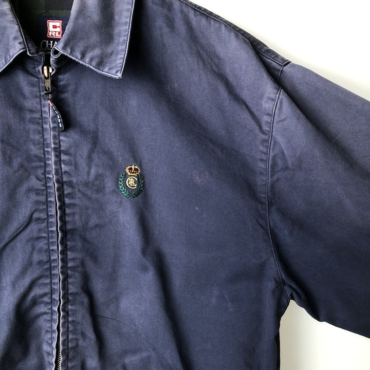 Ralph Lauren CHAPS Swing Top Sport Jacket, Made in Russia, Men's Size S (approx.) cotton navy blue type Vintage Second Hand