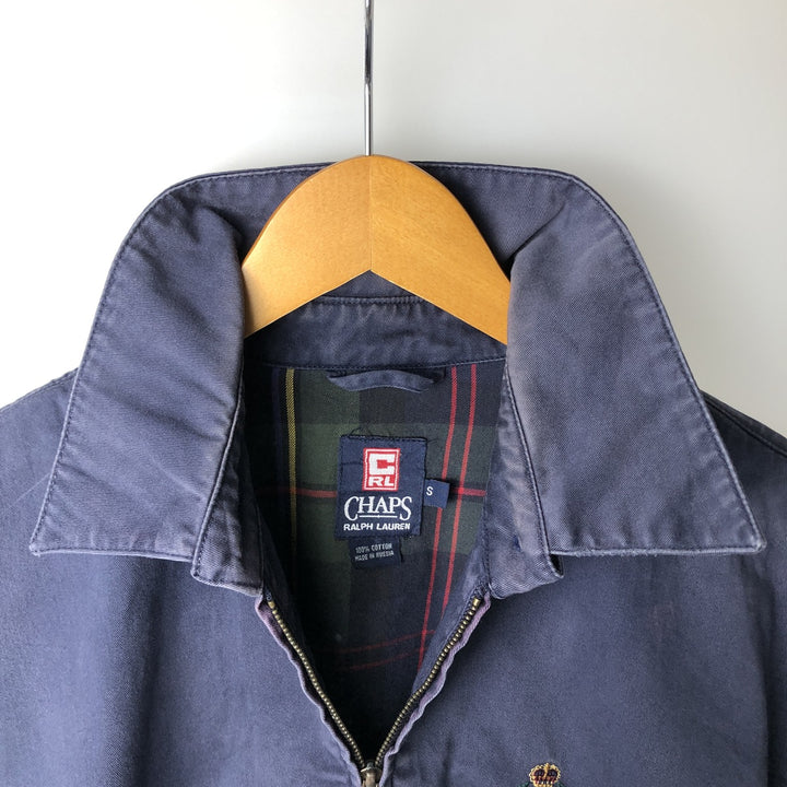 Ralph Lauren CHAPS Swing Top Sport Jacket, Made in Russia, Men's Size S (approx.) cotton navy blue type Vintage Second Hand