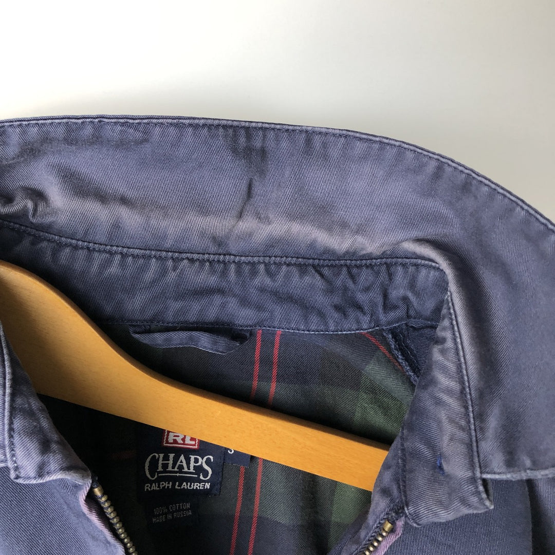 Ralph Lauren CHAPS Swing Top Sport Jacket, Made in Russia, Men's Size S (approx.) cotton navy blue type Vintage Second Hand