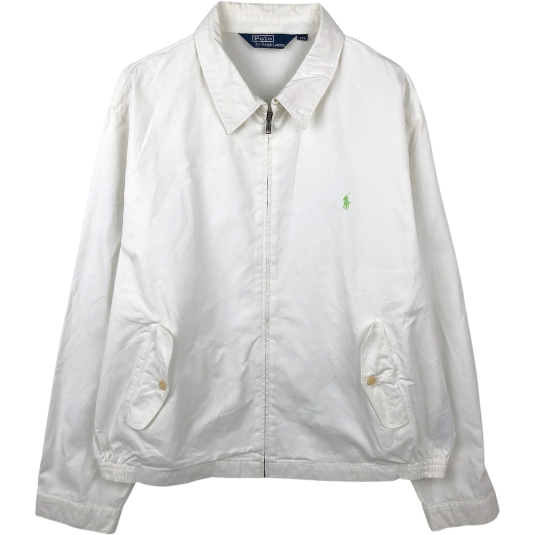 Ralph Lauren POLO by Ralph Lauren Swing Top Sports Jacket Men's XXL cotton white type Vintage Second Hand