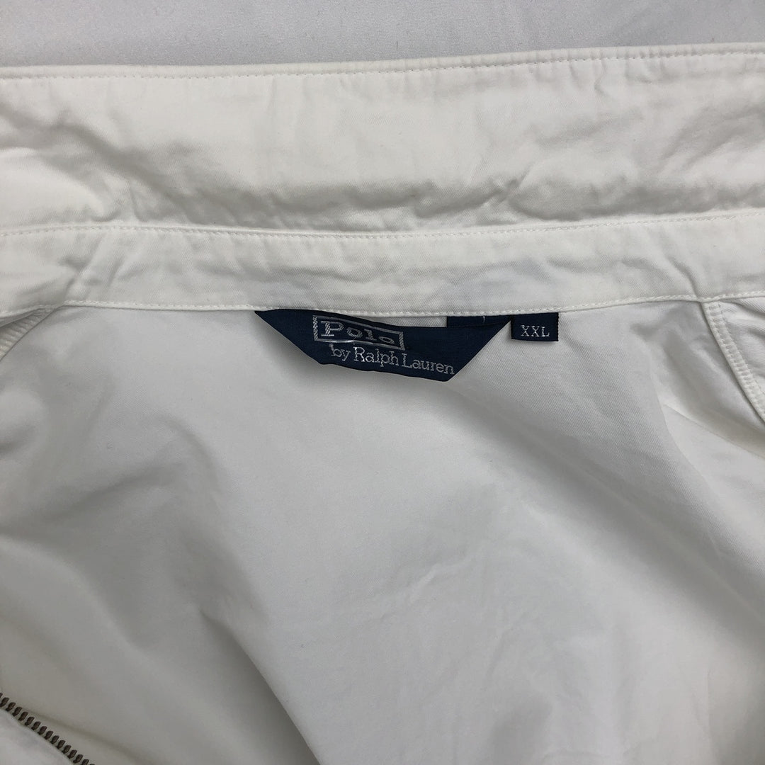 Ralph Lauren POLO by Ralph Lauren Swing Top Sports Jacket Men's XXL cotton white type Vintage Second Hand