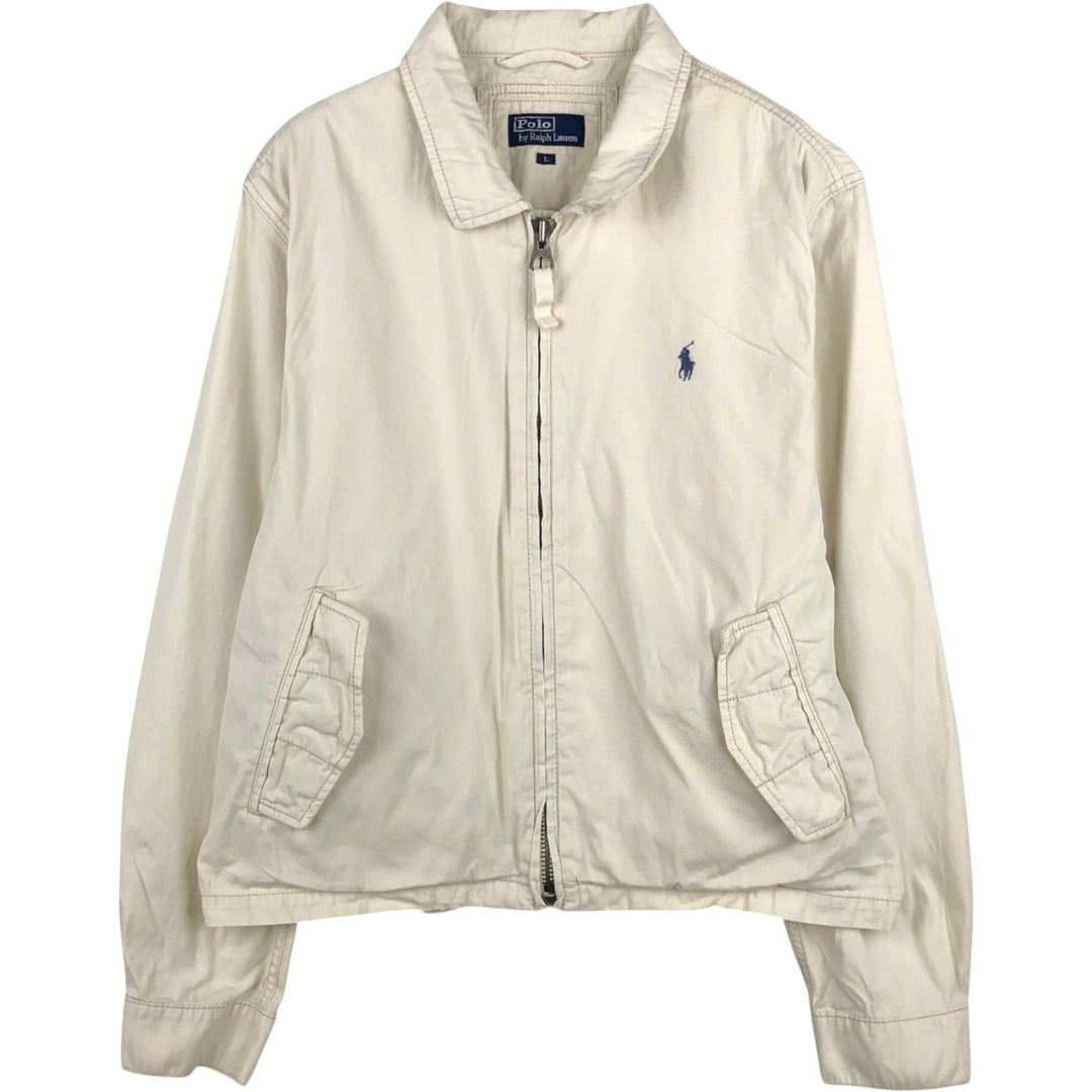 Ralph Lauren POLO by Ralph Lauren Swing Top Sports Jacket Men's L size cotton ivory Vintage Second Hand