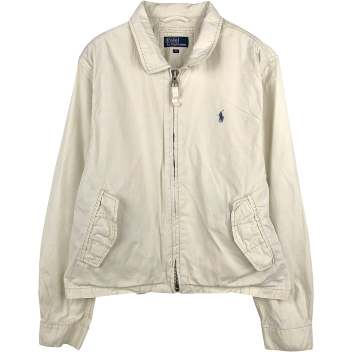 Ralph Lauren POLO by Ralph Lauren Swing Top Sports Jacket Men's L size cotton ivory Vintage Second Hand