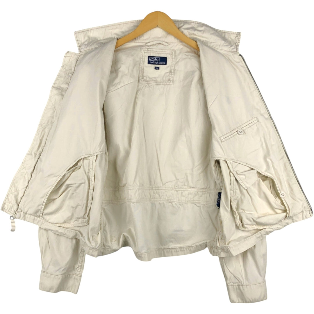 Ralph Lauren POLO by Ralph Lauren Swing Top Sports Jacket Men's L size cotton ivory Vintage Second Hand