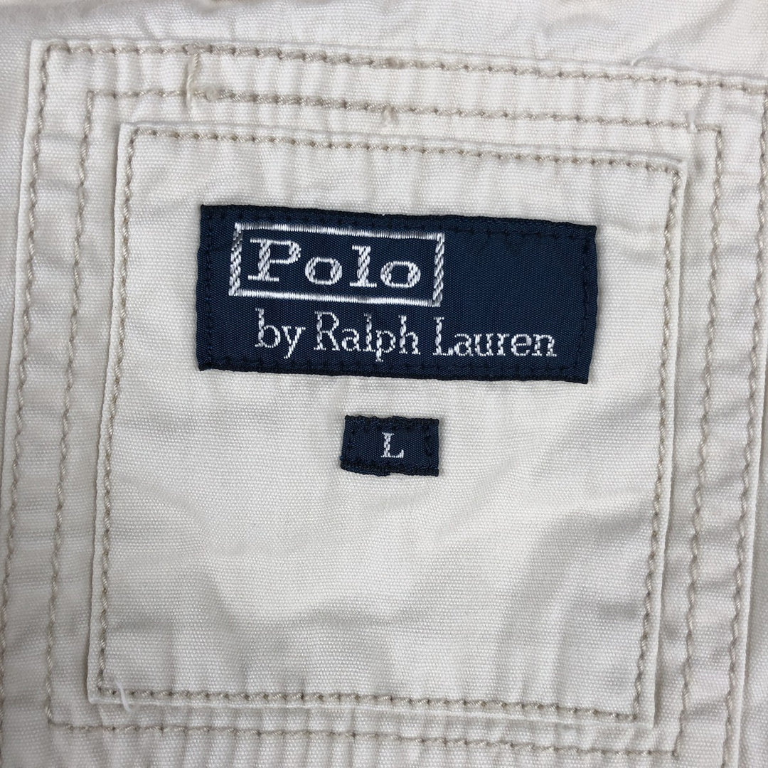 Ralph Lauren POLO by Ralph Lauren Swing Top Sports Jacket Men's L size cotton ivory Vintage Second Hand