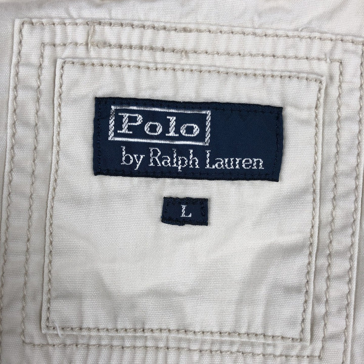 Ralph Lauren POLO by Ralph Lauren Swing Top Sports Jacket Men's L size cotton ivory Vintage Second Hand
