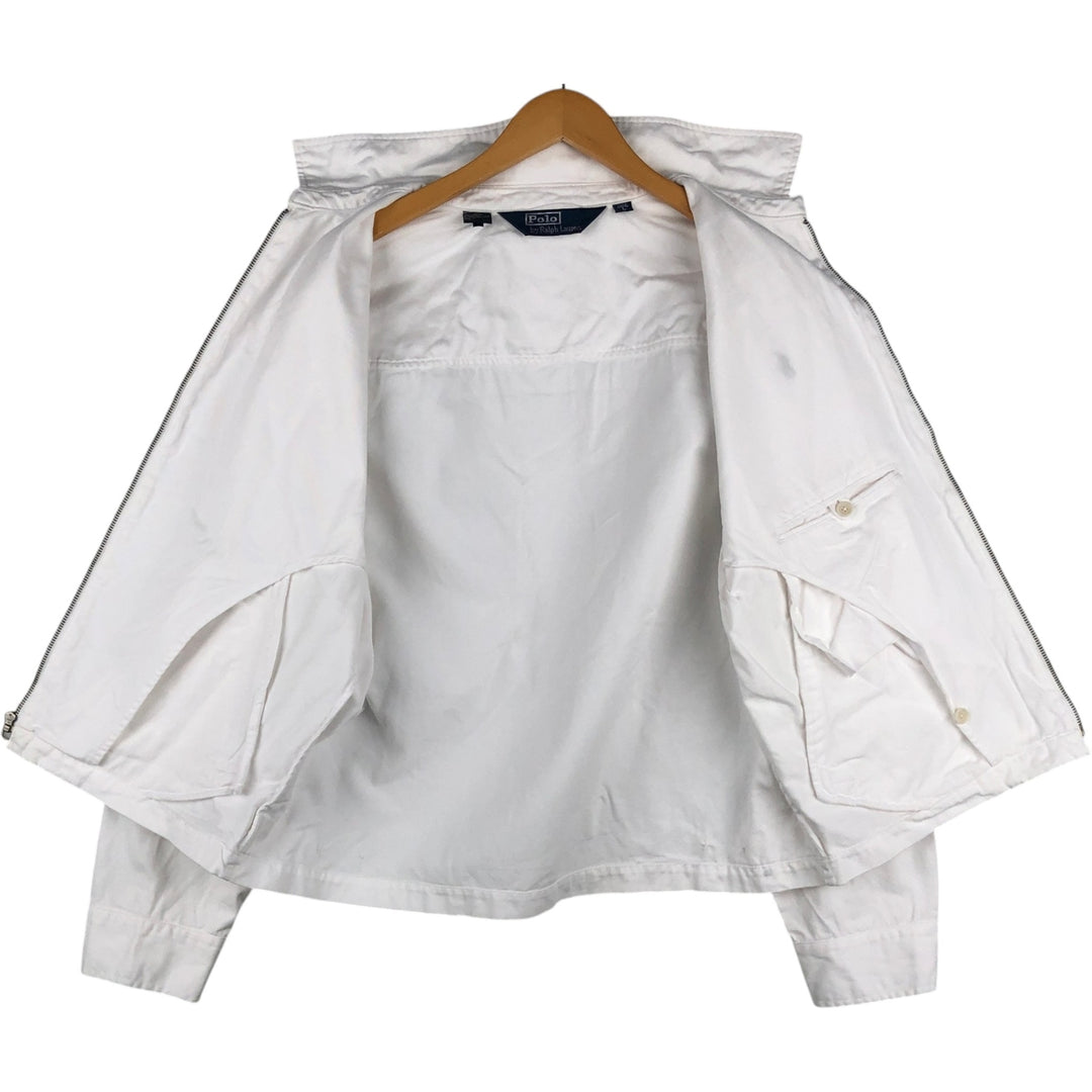 Ralph Lauren POLO by Ralph Lauren Swing Top Sports Jacket Men's L size cotton white type Vintage Second Hand