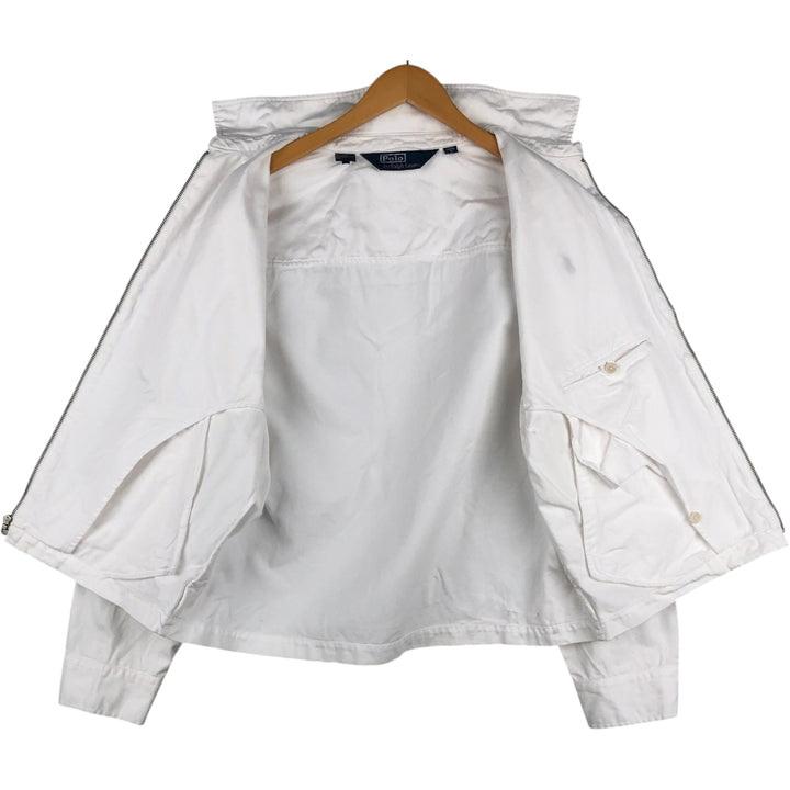 Ralph Lauren POLO by Ralph Lauren Swing Top Sports Jacket Men's L size cotton white type Vintage Second Hand