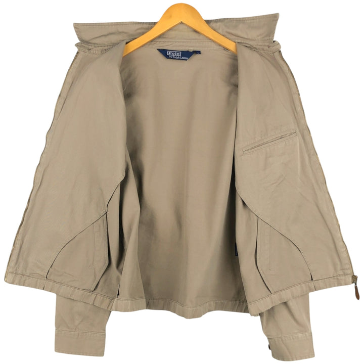 Ralph Lauren POLO by Ralph Lauren Swing Top Sports Jacket Men's L size cotton Beige type Vintage Second Hand