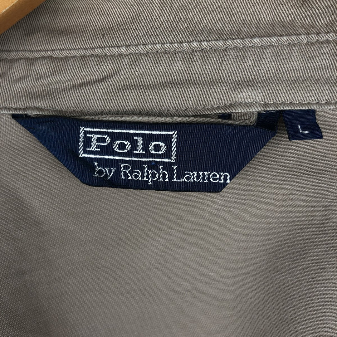 Ralph Lauren POLO by Ralph Lauren Swing Top Sports Jacket Men's L size cotton Beige type Vintage Second Hand
