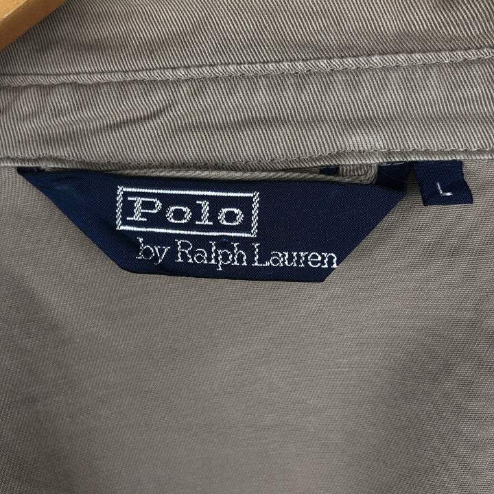 Ralph Lauren POLO by Ralph Lauren Swing Top Sports Jacket Men's L size cotton Beige type Vintage Second Hand