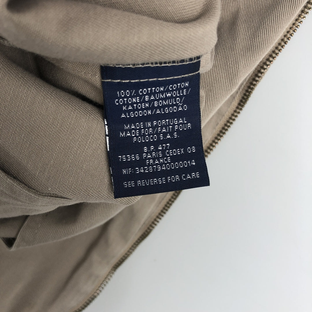 Ralph Lauren POLO by Ralph Lauren Swing Top Sports Jacket Men's L size cotton Beige type Vintage Second Hand