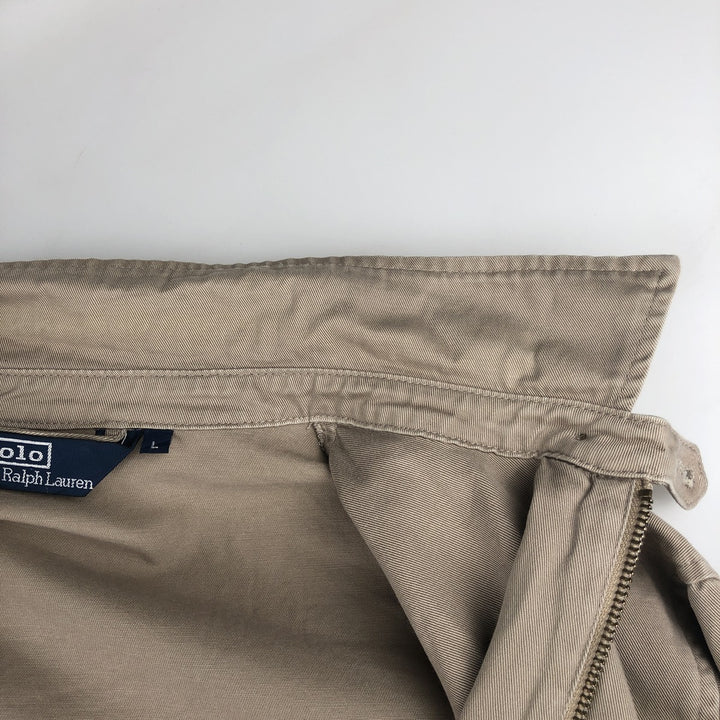 Ralph Lauren POLO by Ralph Lauren Swing Top Sports Jacket Men's L size cotton Beige type Vintage Second Hand