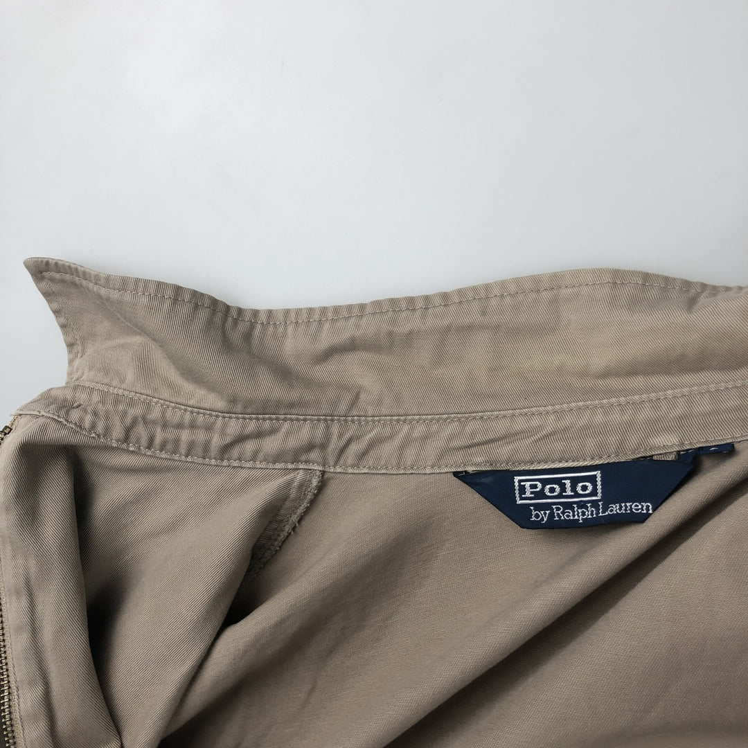 Ralph Lauren POLO by Ralph Lauren Swing Top Sports Jacket Men's L size cotton Beige type Vintage Second Hand
