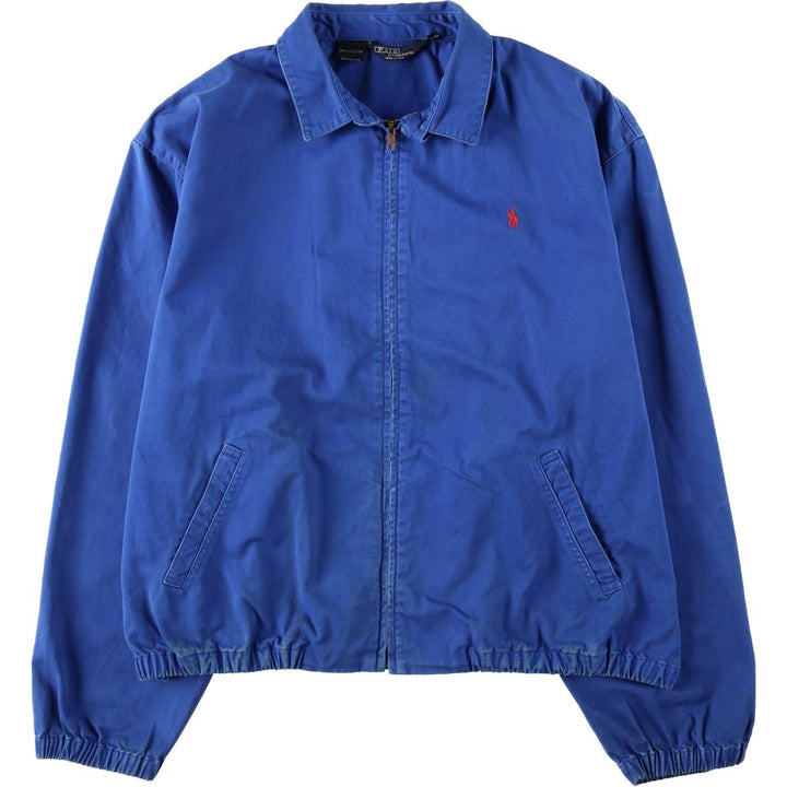 Ralph Lauren POLO by Ralph Lauren Swing Top Sport Jacket, Made in USA, Men's Size XL (approx.) cotton blue type Vintage Second Hand