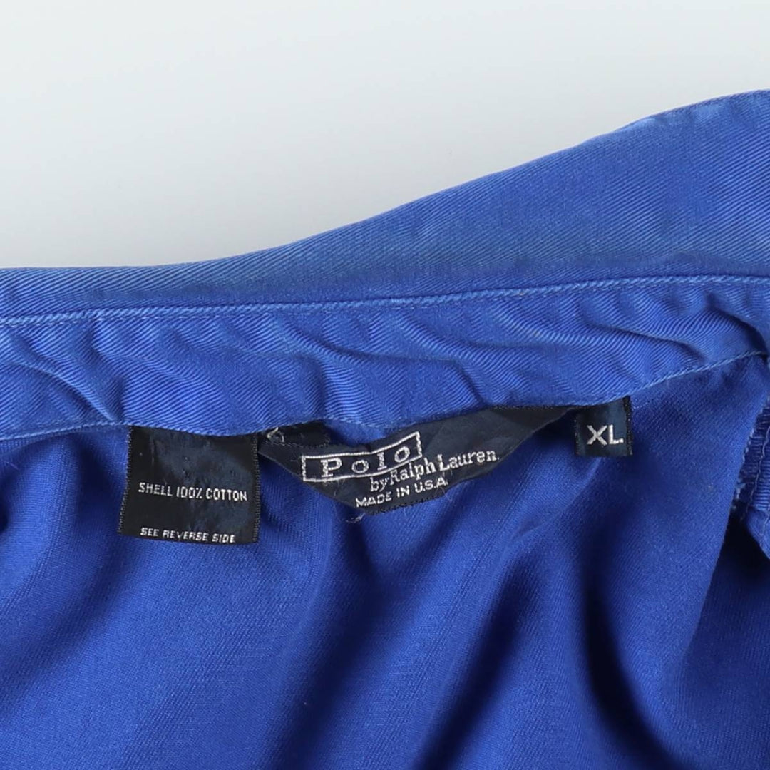 Ralph Lauren POLO by Ralph Lauren Swing Top Sport Jacket, Made in USA, Men's Size XL (approx.) cotton blue type Vintage Second Hand