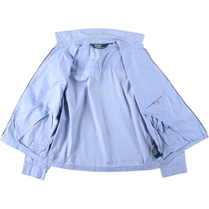 Ralph Lauren POLO by Ralph Lauren Swing Top Sports Jacket Men's L size cotton Blue type light blue Vintage Second Hand